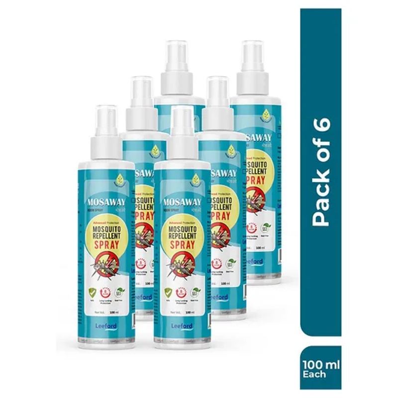 MOSAWAY Mosquito Repellent Spray for 8+ hours Protection Pack of 6  (100 ml)
