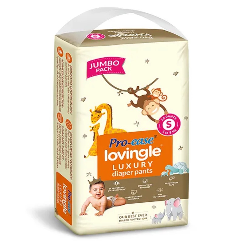 Pro ease Lovingle Luxury Diaper Pants Small – 69 pieces