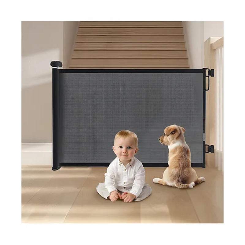 SYGA Retractable Baby Safety Gate – Black