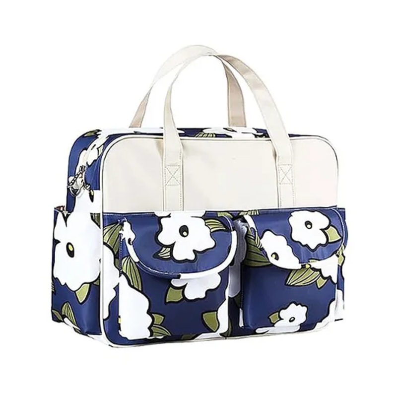 Winnies Diaper Bag Multifunctional Maternity Bag Stylish Baby Travel Bag, tote bag-Navy
