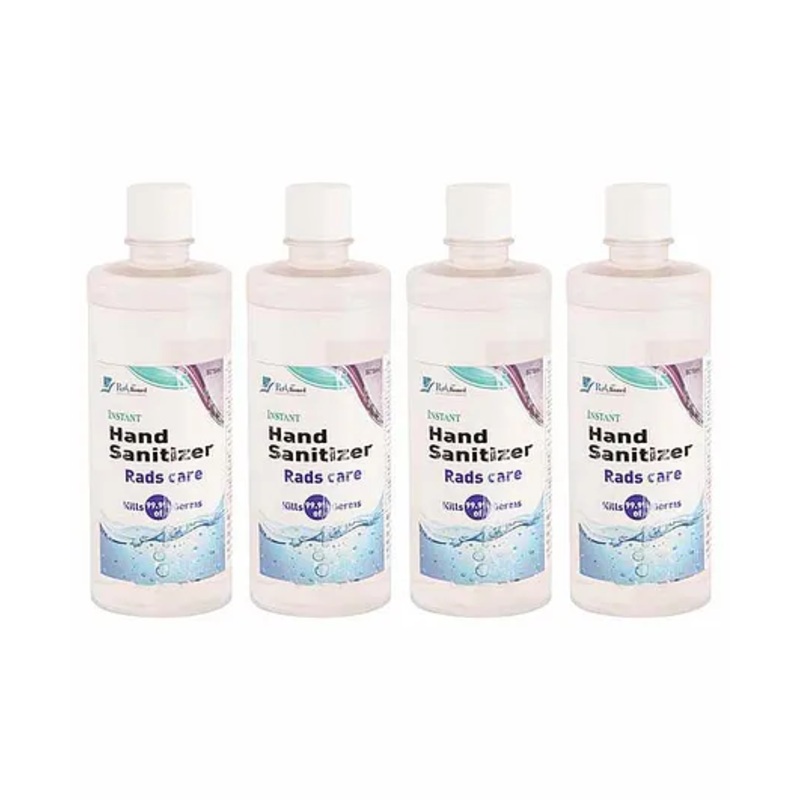 Yellowbee Rads Care Alcohol Based Instant Hand Sanitizer Pack of 4 – 500 ml Each