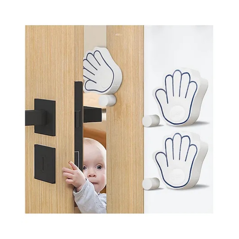 BabyPro Door Stopper for Kids (Set of 2) Finger Pinch Guard, Accidental Door Lock Protection for Baby Fingers and Hand Protection – Lab Tested & Certified