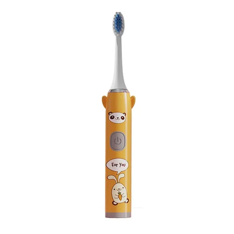 Domenico Soft Bristles Electronic Battery Powered Toothbrush – Orange Design May Vary