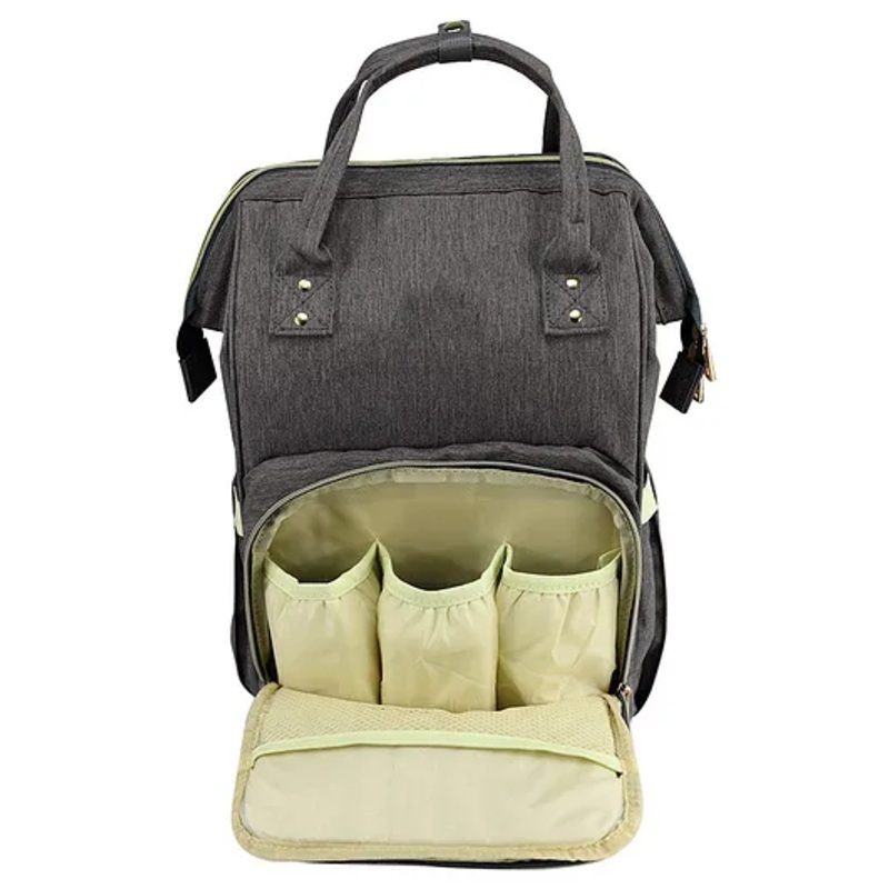House of Quirk Diaper Bag Maternity Backpack – Dark Grey