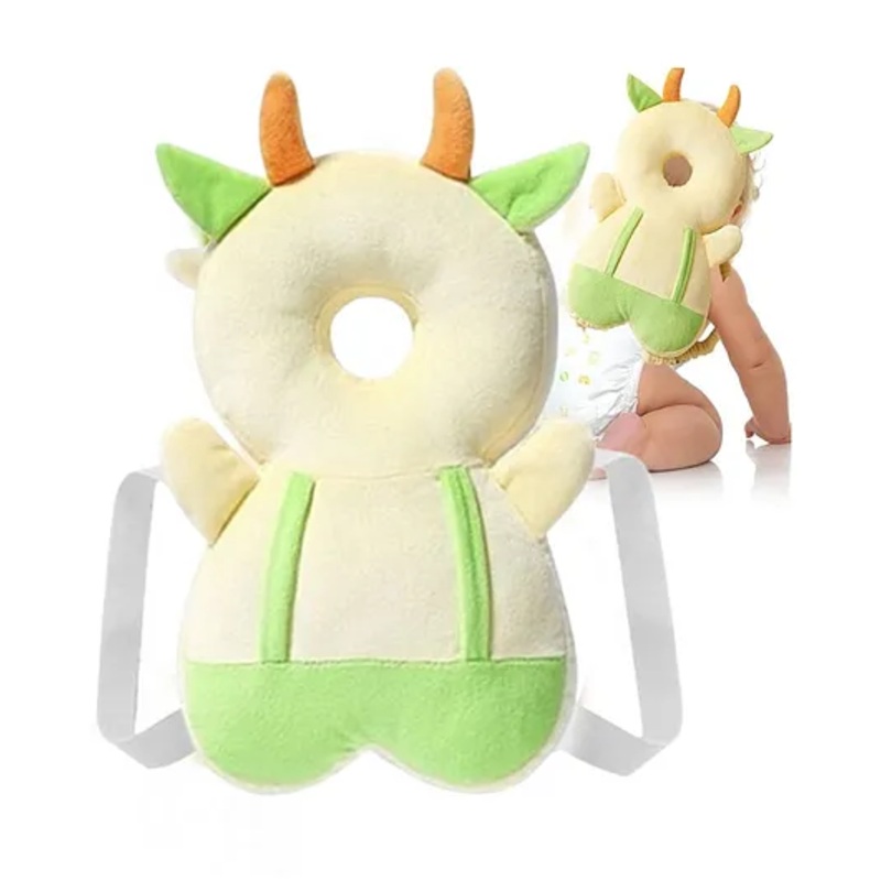 Muren Baby soft Cushion Head protector for Toddlers, Anti-fall Pillow with Adjustable Shoulder Strap suitable for young children’s head protection-(Color and design may vary)