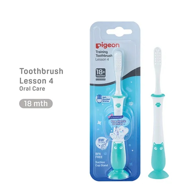 Pigeon Training Toothbrush Lesson 4 – Mint