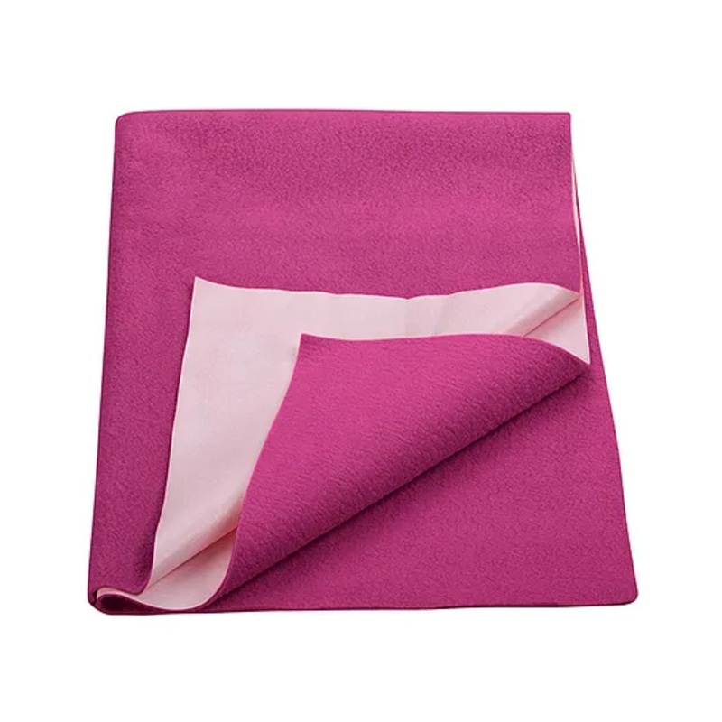 Trance Supersoft Quick Dry Extra Absorbent Baby Dry Sheets for Kids- Small, Berry Pink