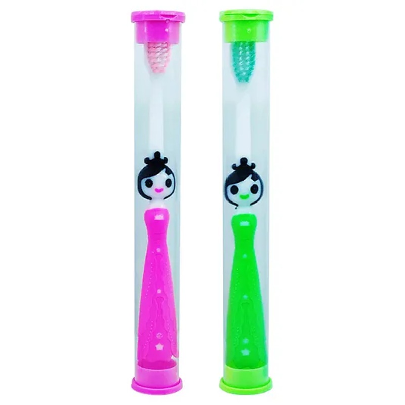 Yunicorn Max YMX 505 Baby Doll Toothbrush with Protective Hygine Lid Cover (Color May Vary)