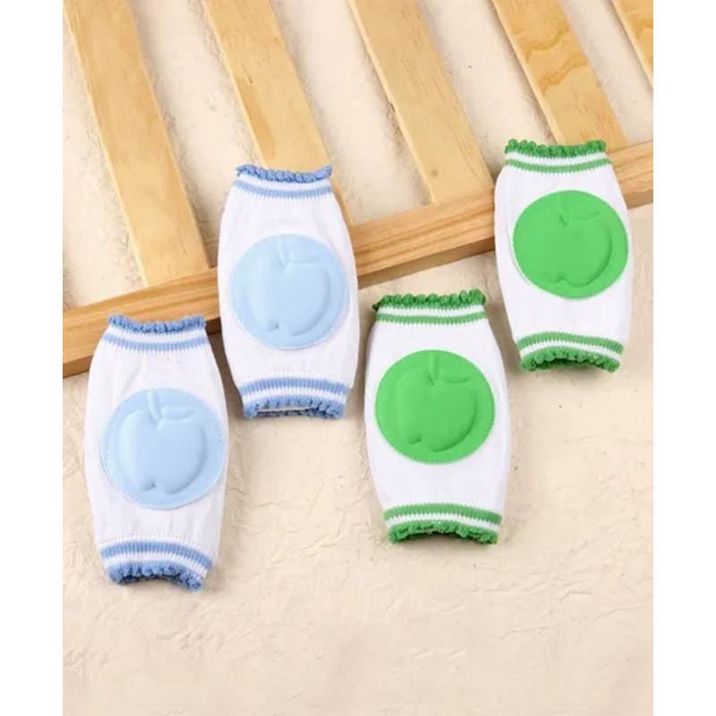 Baby Apple Elbow & Knee Pads Set of 2 Pairs – Green Blue