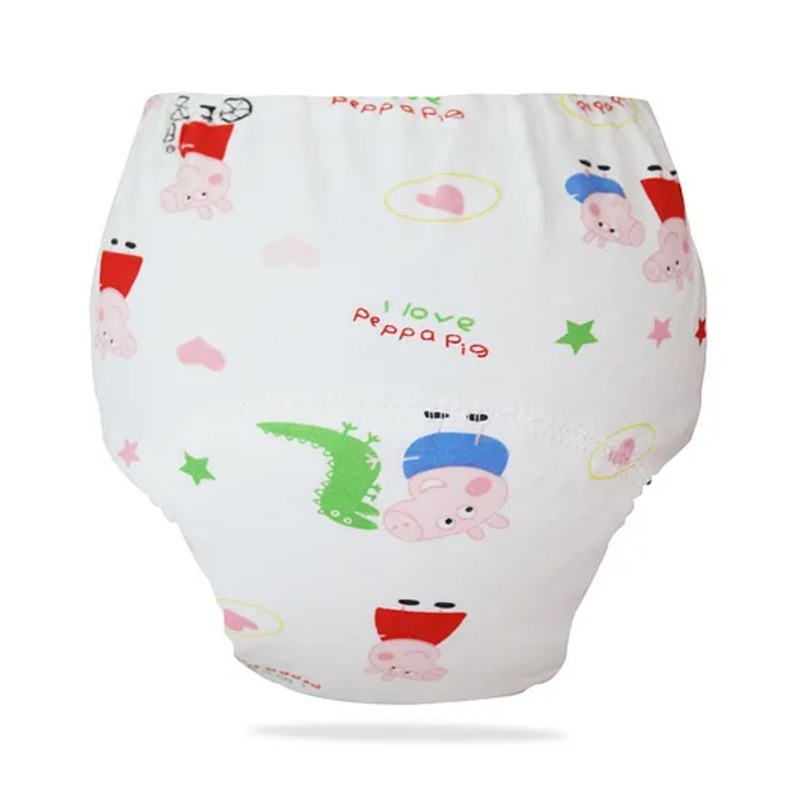 Bembika Babies Cotton Potty Training Pants Peppa Pig  Printed Large   – White