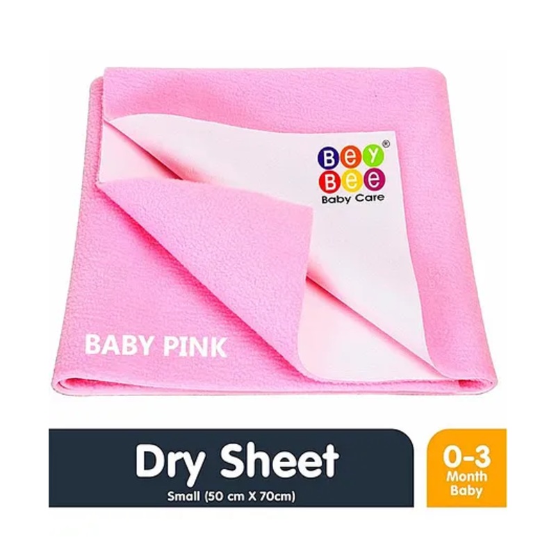 Bey Bee Waterproof Bed Protector Dry Sheet Small – Pink