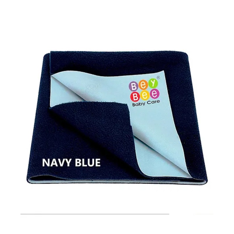 BeyBee Cotton Baby Bed Protecting Mat Medium – Dark Blue