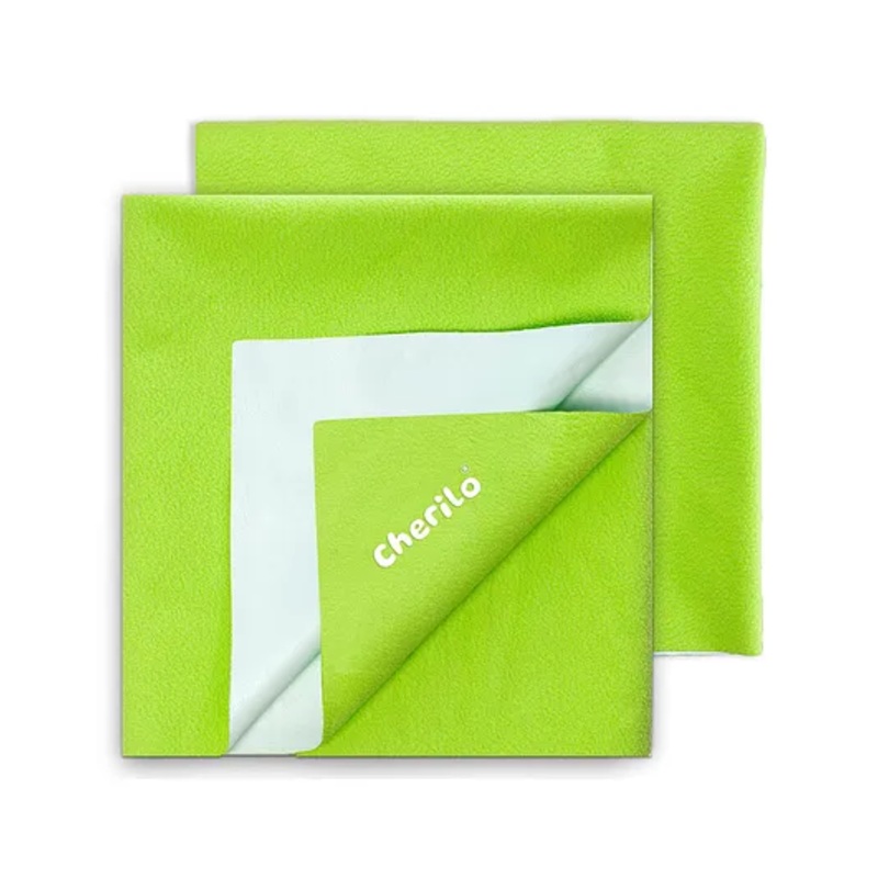 Cherilo Quick Dry Baby Bed Protector Small Pack of 2 – Pista Green