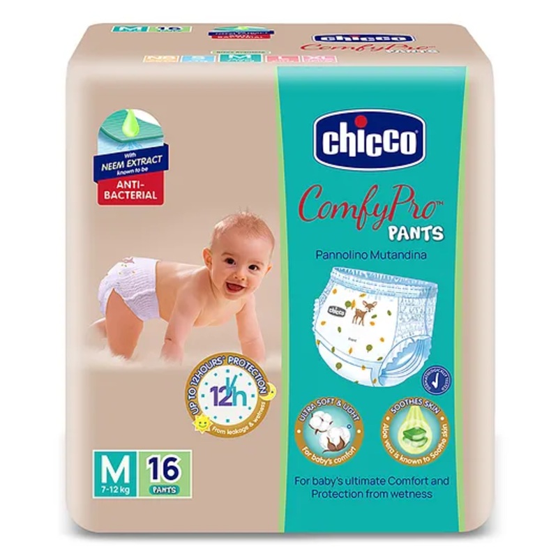 Chicco Comfypro Diaper Pants Medium – 16 Pieces