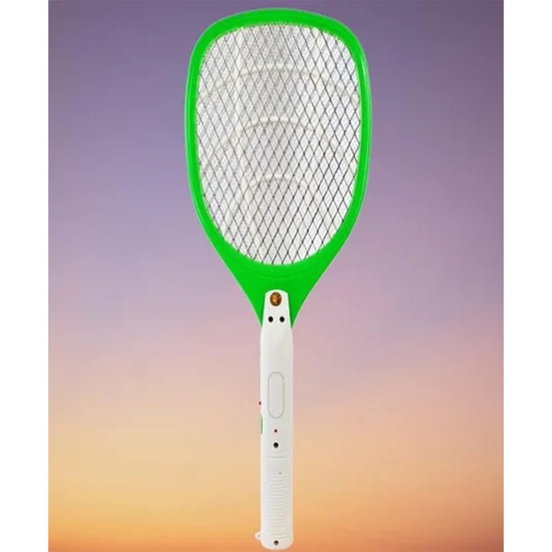 Classic Mosquito Racket Prima  Rechargeable Insect Killer Mosquito Bat – Green