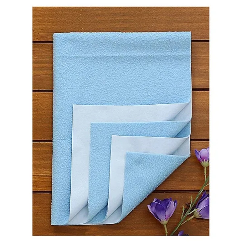 Elementary Smart Dry Waterproof Small Bed Protector Sheet – Baby Blue