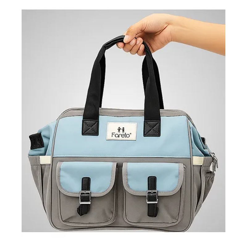 Fareto Premium Quality Diaper Bag for Mother Multipurpose Stylish Diaper Bag – Grey