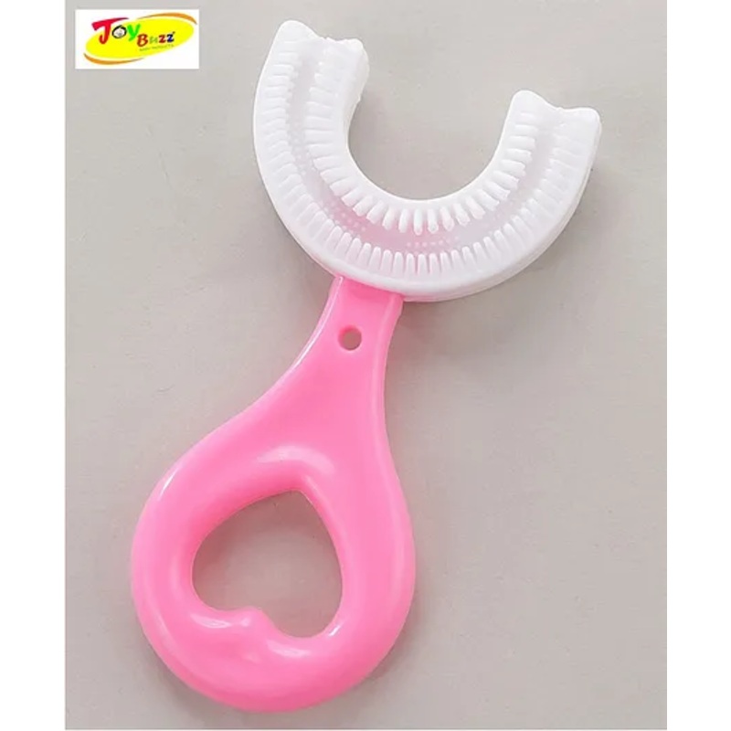 Joy Buzz U Shaped Silicone Toothbrush Head 360 – Pink