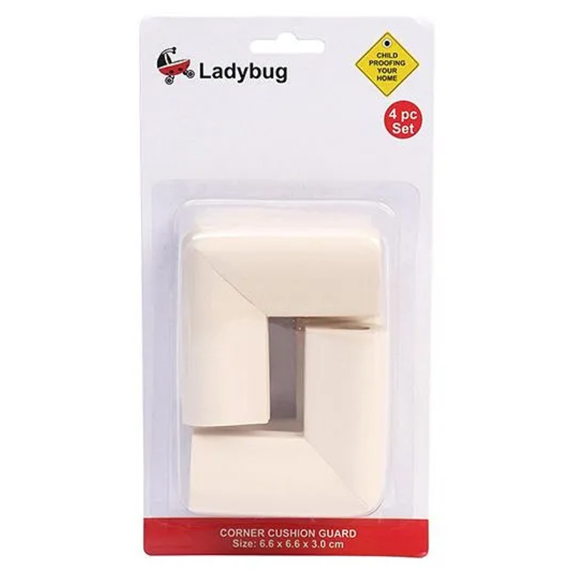 Ladybug U Shape Super Soft Corner Guard White – Pack Of 4