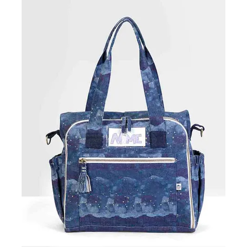 Mi Dulce An’ya Organic night sky printed diaper bag-blue