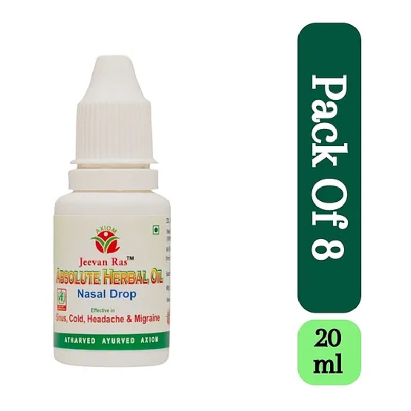 Axiom Absolute Nasal Drop Effective in Sinus, Nasal Congestion, Blocked Nose  – 20ml (Pack of 8)