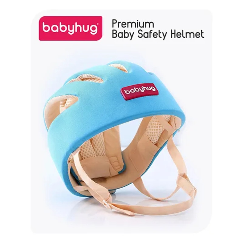 Babyhug Premium Baby Safety Helmet – Blue