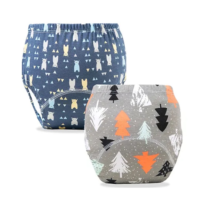 Bembika Babies Cotton Potty Training Pants, Printed Design Pack 2, Medium Size – Multicolor