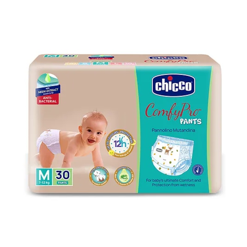 Chicco Comfypro Diaper Pants Medium – 30 Pieces