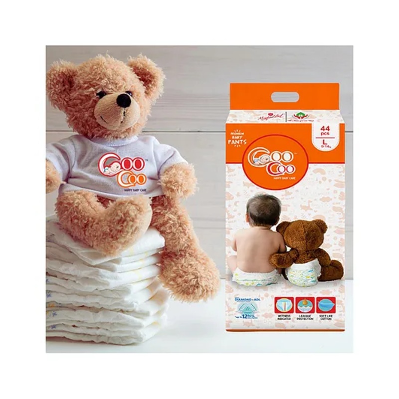 Coo Coo Baby Pullup Diaper Pants – L (44 Pieces)