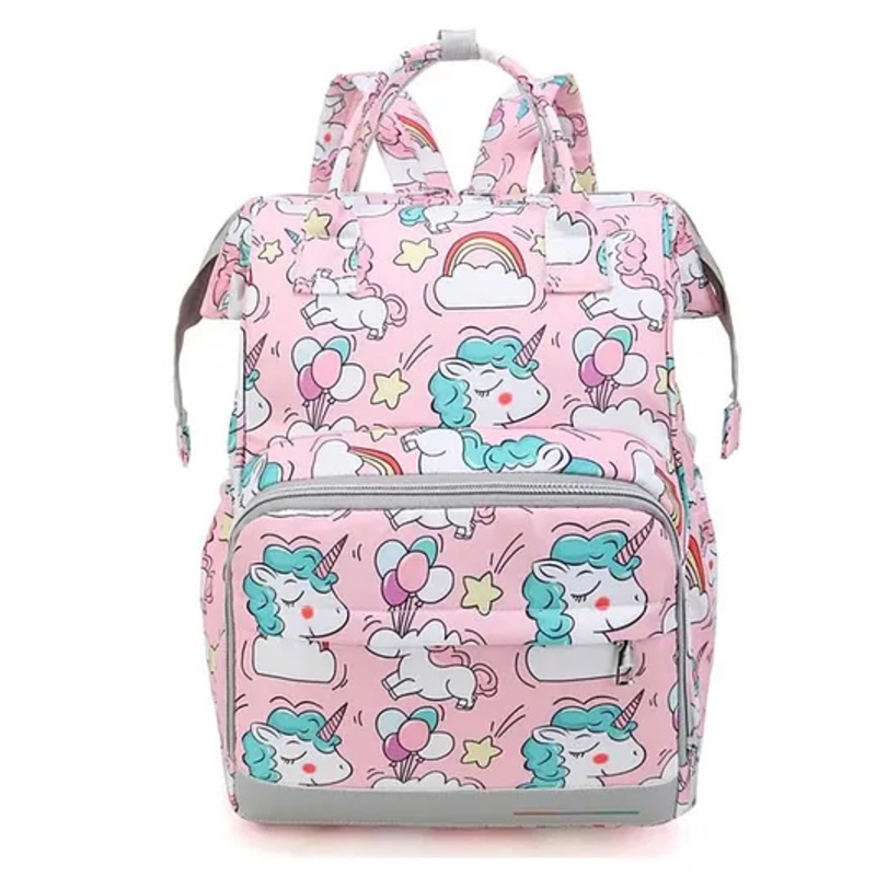 House of Quirk Baby Diaper Bag Maternity Backpack Baby unicorn Pink