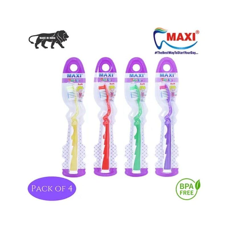 MAXI Twisty Junior Toothbrush Multicolour – Pack of 4