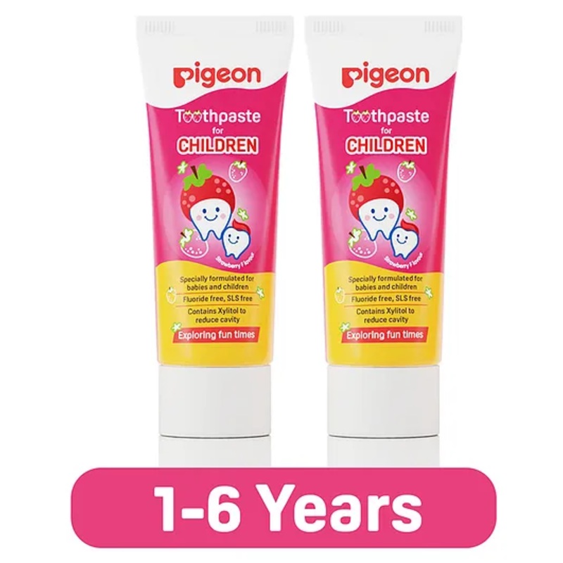Pigeon Children Toothpaste Strawberry 45 gm – Pack Of 2