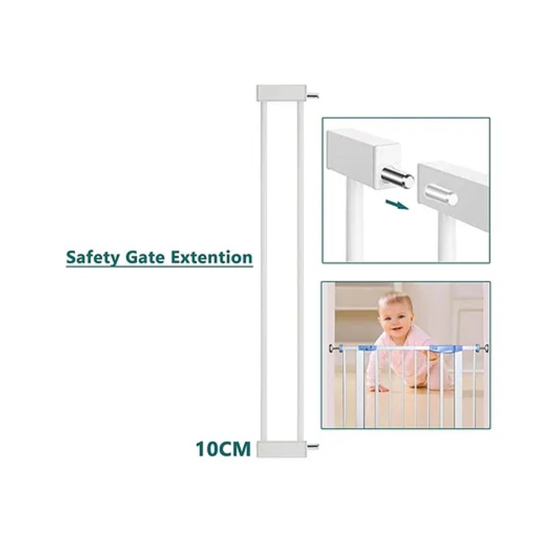 Safe-O-Kid Barricade Security Gate Extension – White