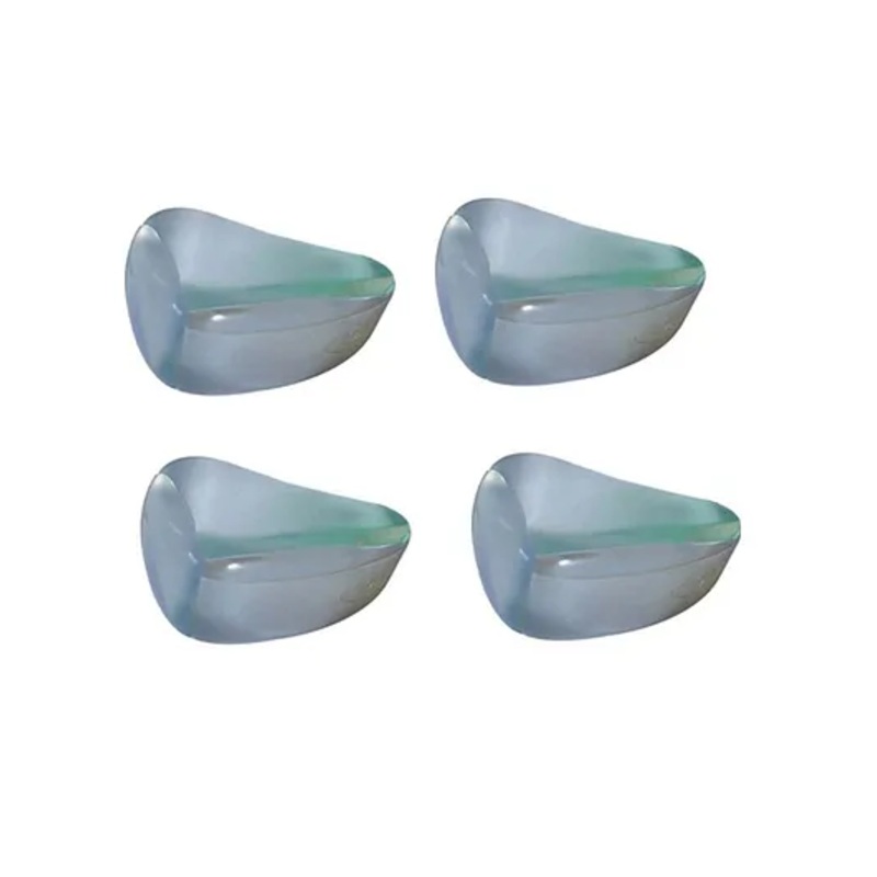 Safe-O-Kid High Quality Tear Drop Corner Caps Transparent – Pack of 4