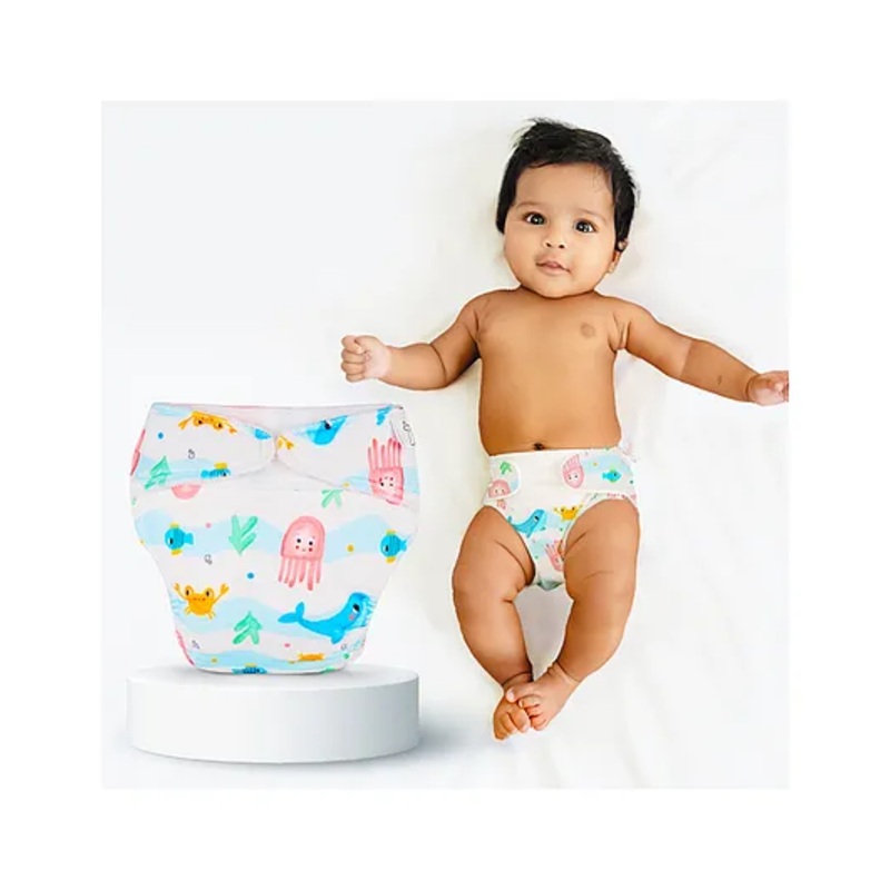 SuperBottoms Freesize UNO SuperSoft Cloth Diaper with Velcro | Reusable | Adjustable Fit | Dry Feel | 3M-3Y