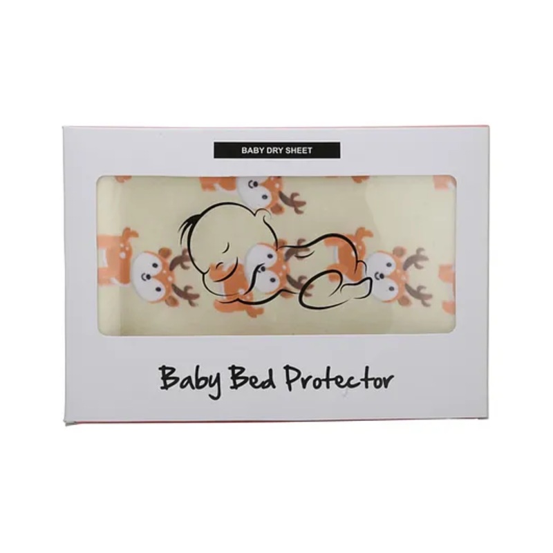 Zikku Cute Printed Dry Sheets Medium Size Deer Print – Yellow