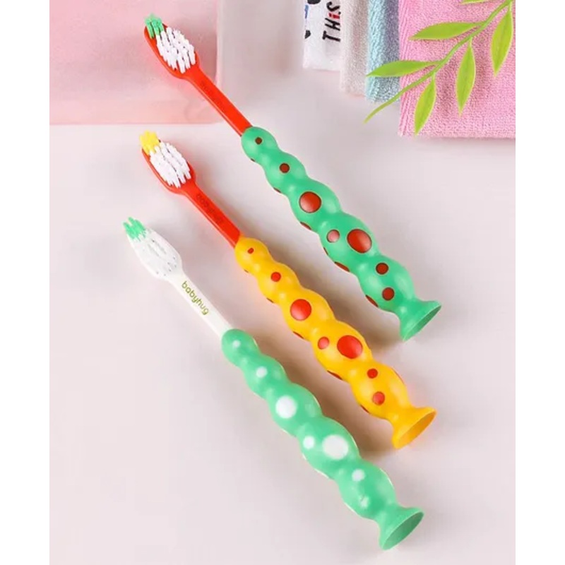 Babyhug Baby Junior Toothbrush Pack of 3 – color and print may vary