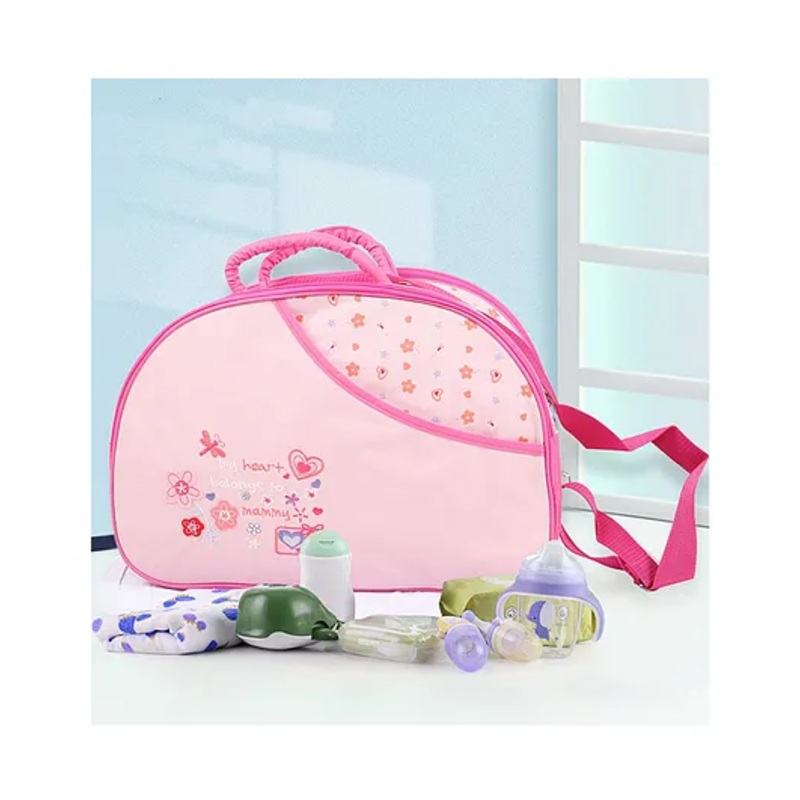 Domenico Diaper Nappy Changing Baby Diaper Bag Baby Bag Mummy Bag Handbag Mama’s Bag Diaper Bag One Size – Pink