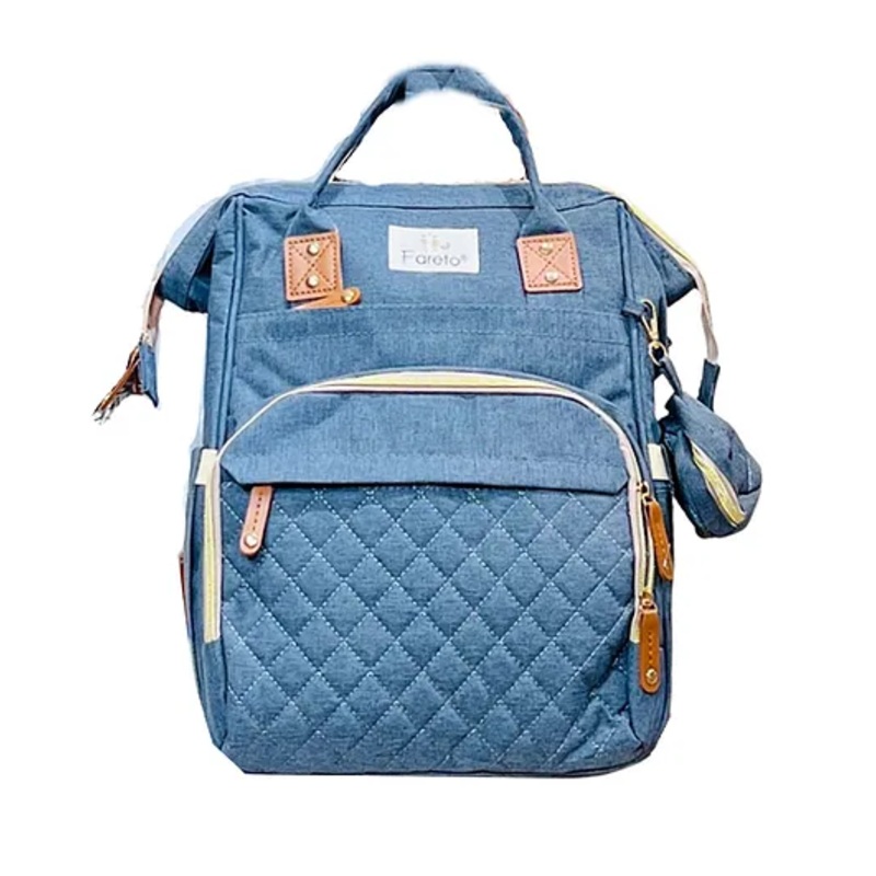 Fareto Premium Quality Diaper Bag for Mother  Multipurpose Stylish Diaper Bag Pack Of 1 -Grey