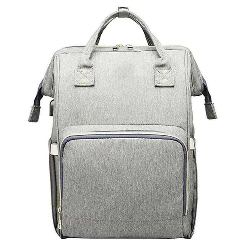 House of Quirk Diaper Bag Maternity Backpack –  Light Grey