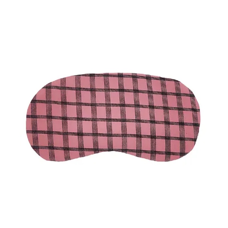 Jenna Check Pink Printed Sleeping Eye Mask