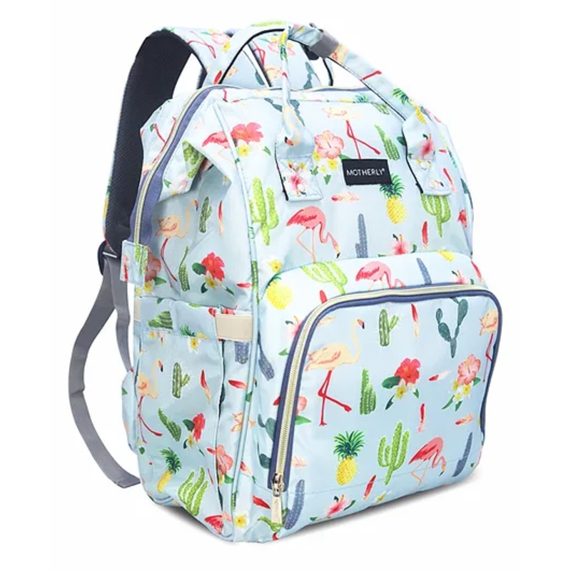 Motherly Elegant Diaper Bag for Mothers for Travel with Warranty | Spacious Diaper Bags for Mom | Baby Bag for Mother Travel  (Cactus Light Green)