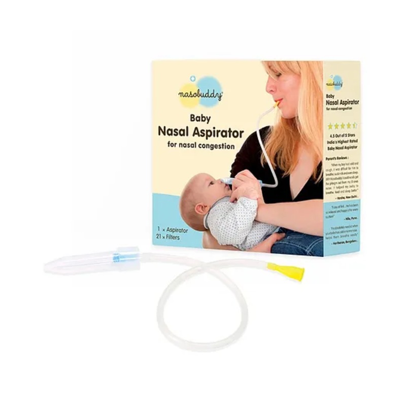 Nasobuddy Nasal Aspirator – White And Yellow