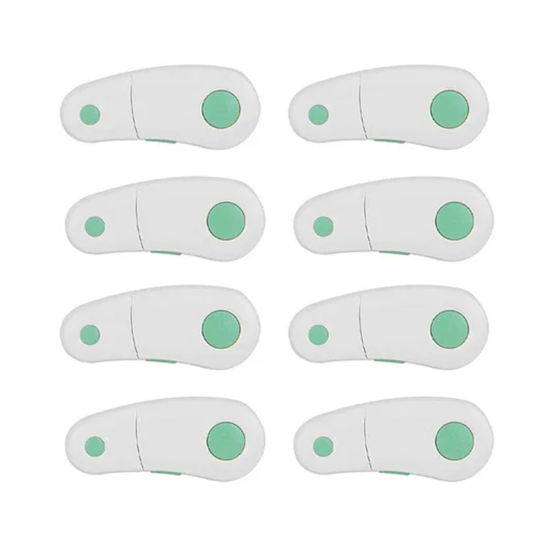 Safe-O-Kid Child Safety Cabinet Lock Pack Of 8 – Blue