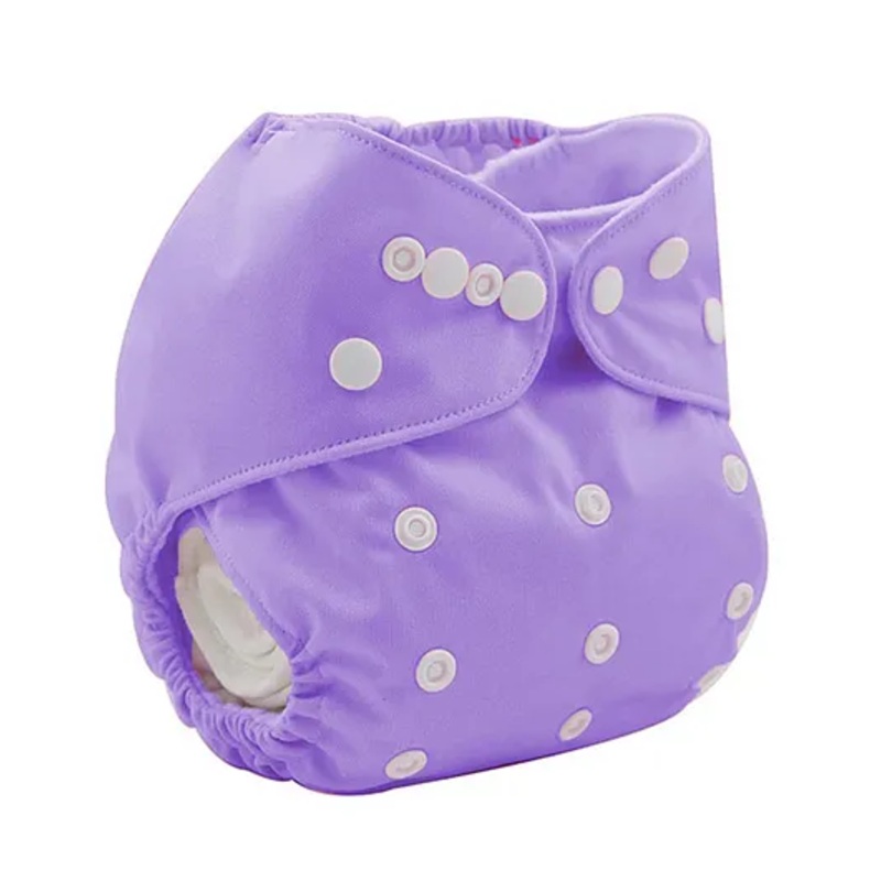 Sparkle Joy Washable & Reusable Cloth Diaper Pocket Without Inserts – Purple