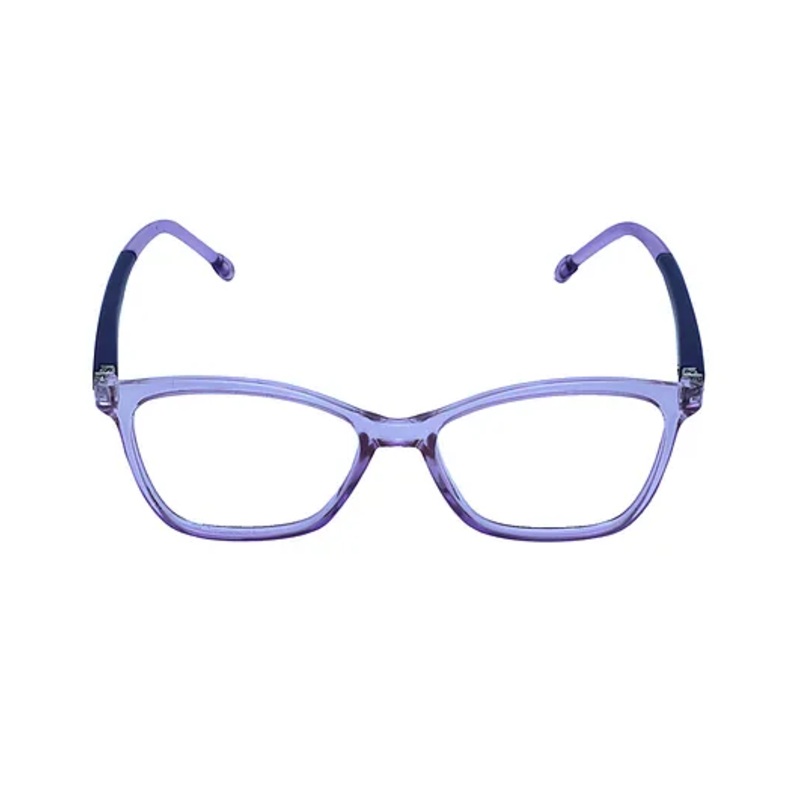 Spiky Blue Block Zero Power TR90 Anti Glare Glasses – Violet