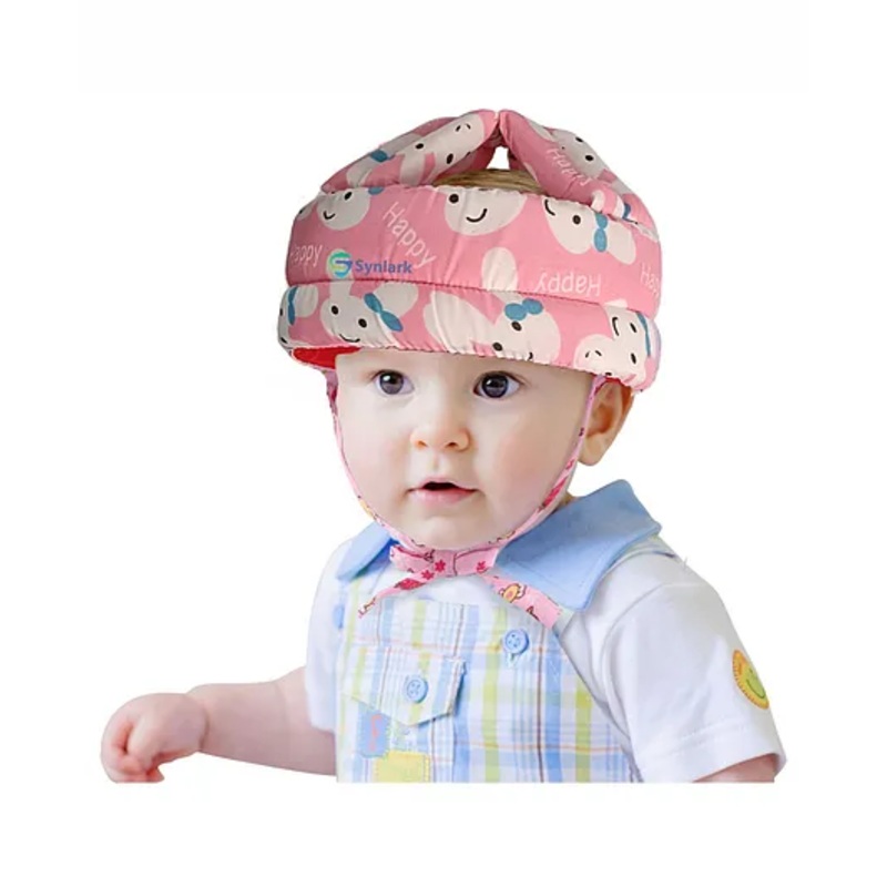 Synlark Baby Safety Helmet Adjustable Size Baby Learn to Walk – Pink