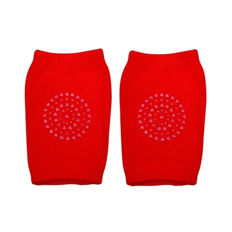 The Little Lookers Anti Skid Cotton Knee Pads – Red