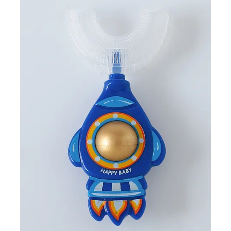 U shape Extra soft kids Toothbrush Rocket Shape-Red