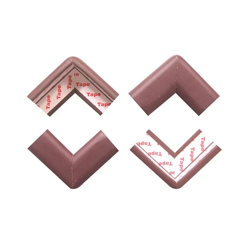 BabySafeHouse 4 Piece Furniture & Table Corner Edge Guards – Brown